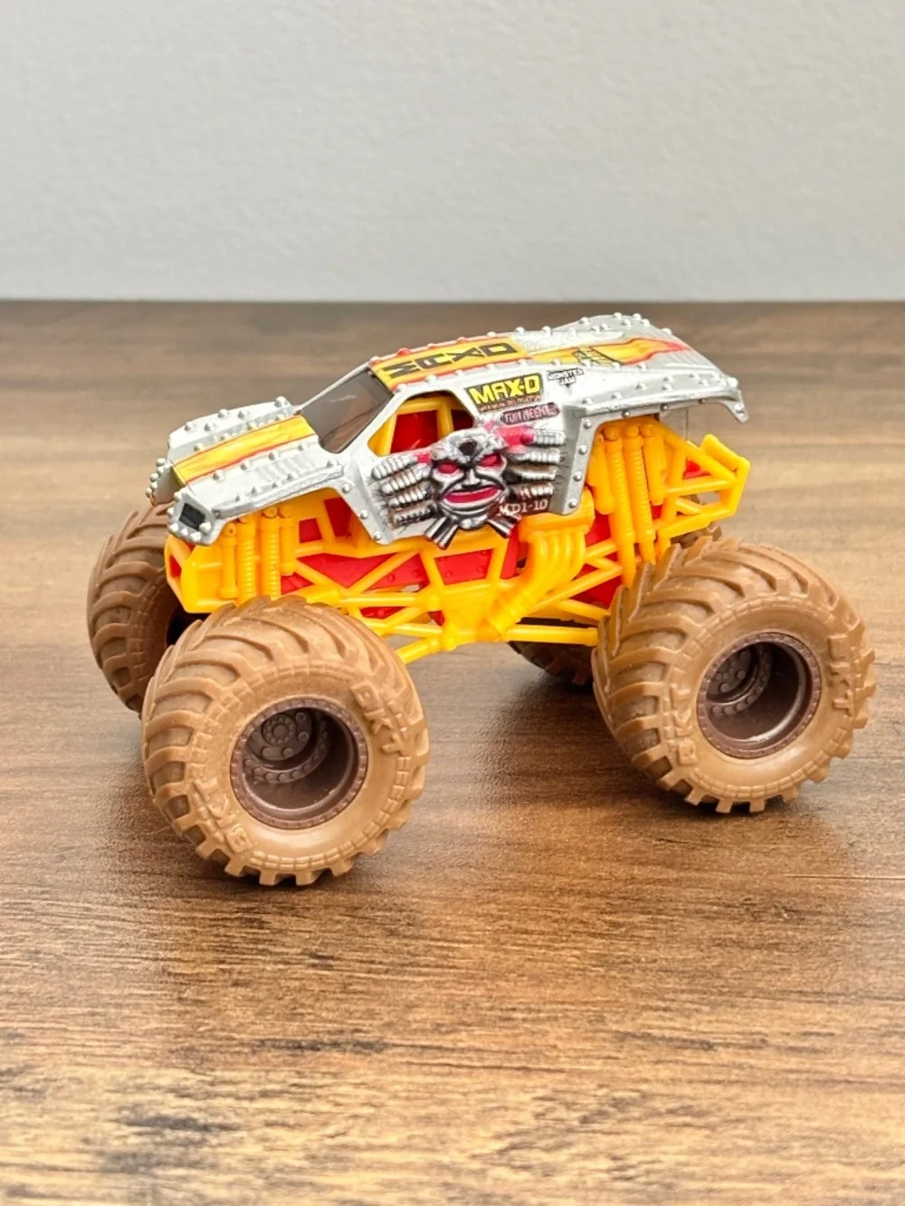 Monster Jam 1:64 Max D Mystery Mudders Yellow Orange Monster Truck Die Cast 2023